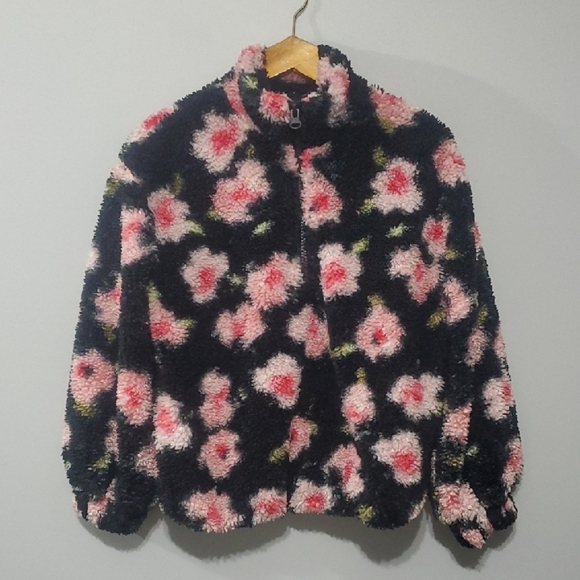 Sandy Liang X Target Jacket Womens Size Xs X-small Black Pink Green Flor… - Picture 1 of 12